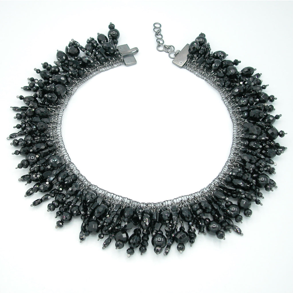 COLLIER DE CHIEN Schwarzer Spinell