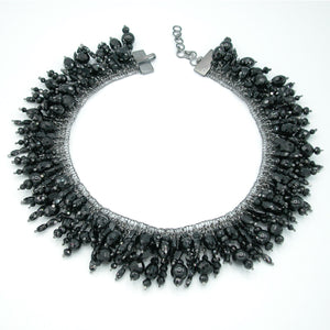 COLLIER DE CHIEN Schwarzer Spinell