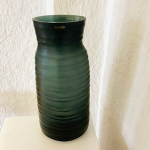 GUAXS  Vase  | MATHURA TALL - dark indigo | Glas, mundgeblasen und von Hand geschliffen