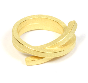 KNOTENSCHMUCK  Ring | aus Silber935, goldplattiert