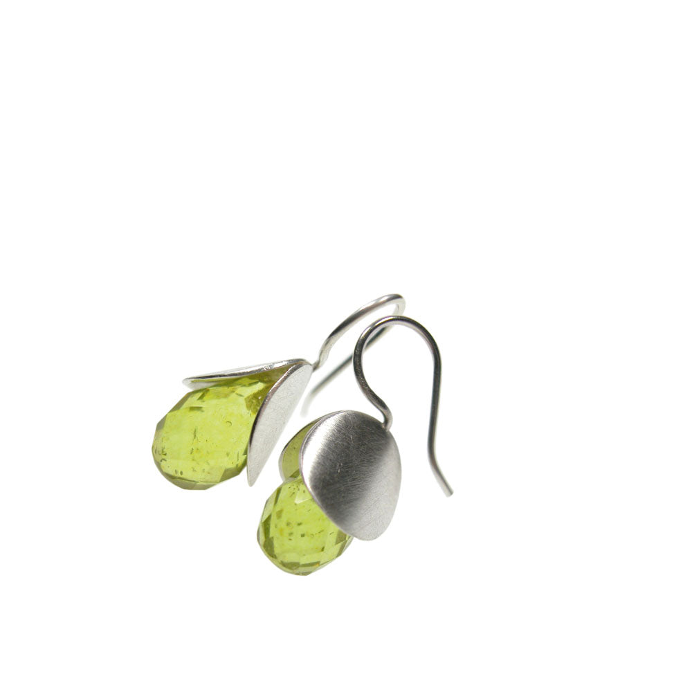 Ohrschmuck BUMBLE BEE Silber925 mit grünem Bernstein