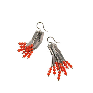 Ohrschmuck CASCADE M Silber925 - Koralle
