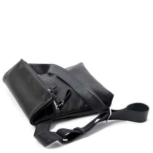 Ackermann Tasche | LONDON M aus schwarzem Softnappa