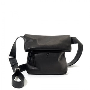 Ackermann Tasche | LONDON M aus schwarzem Softnappa